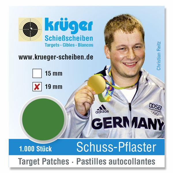 Krüger Schießscheiben - Schussloch-Pflaster